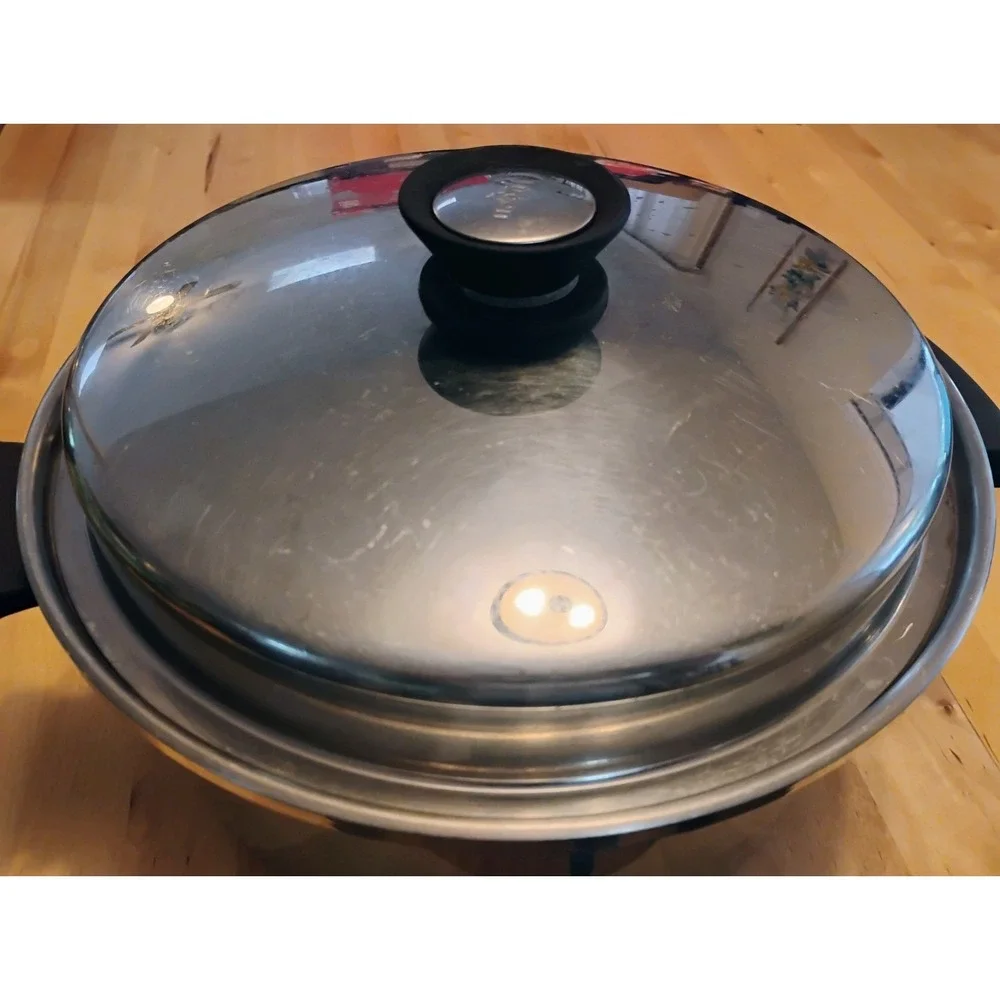 Vintage Amway Queen 6 QUART Stockpot 18/8 Stainless Steel Multi Ply USA